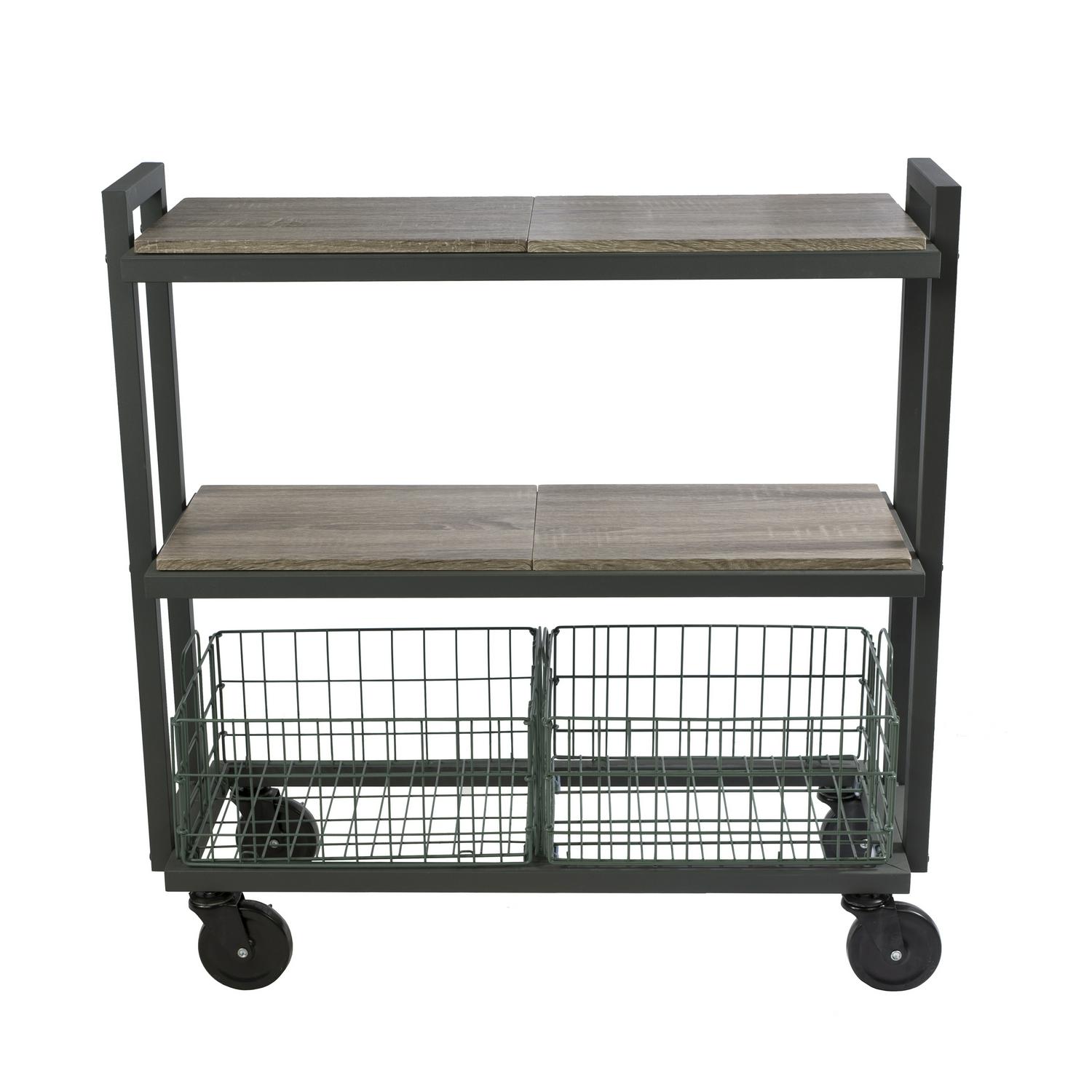 Atlantic Cart System 3 Tier Wide Green