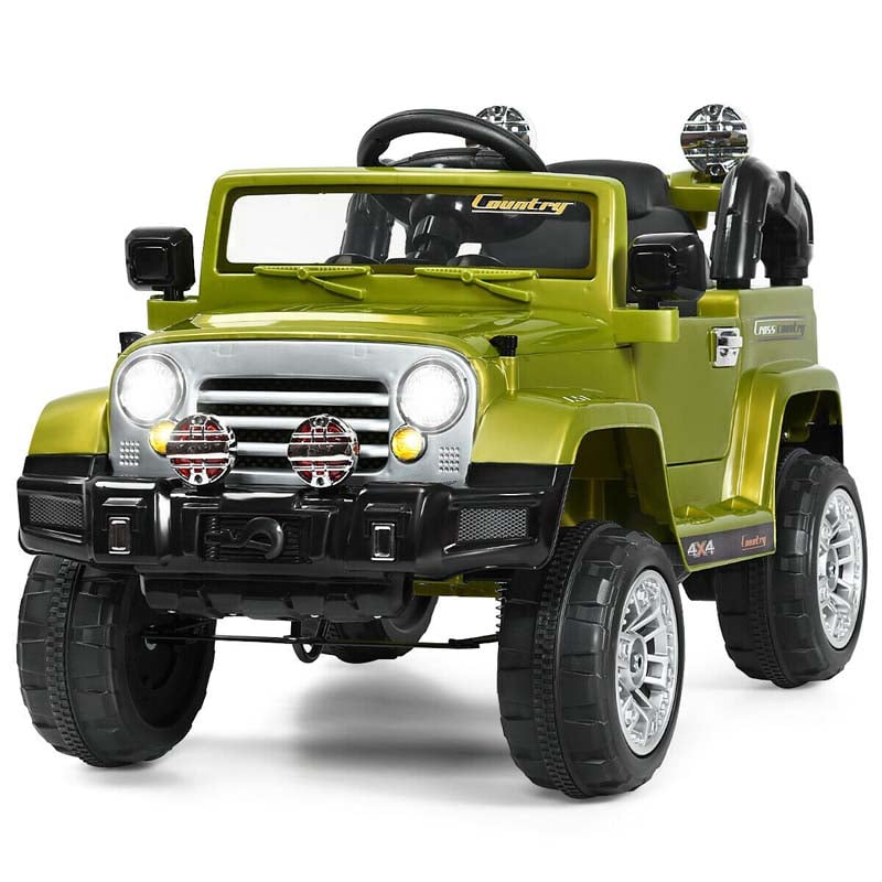 Kids Ride On Truck 12V Battery Powered Ride-on Toy Car with LED Headlights, MP3, Music, Horn