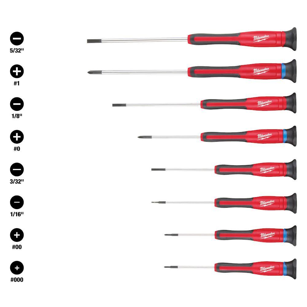 MW Precision Screwdriver Set (8-Piece) 48-22-2614