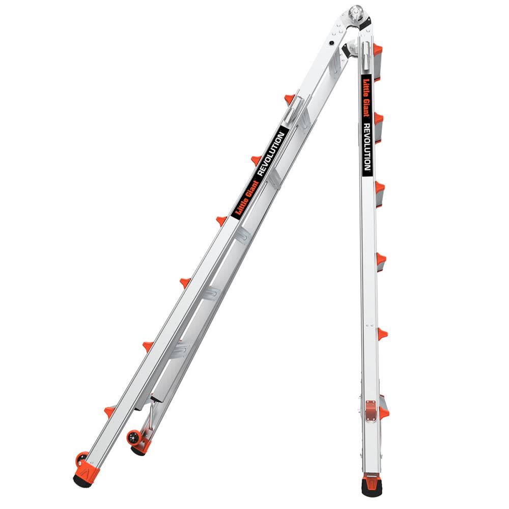 Revolution M26 Aluminum Type-1A Telescoping Multi-Position Ladder with Ratchet Leg Leveler