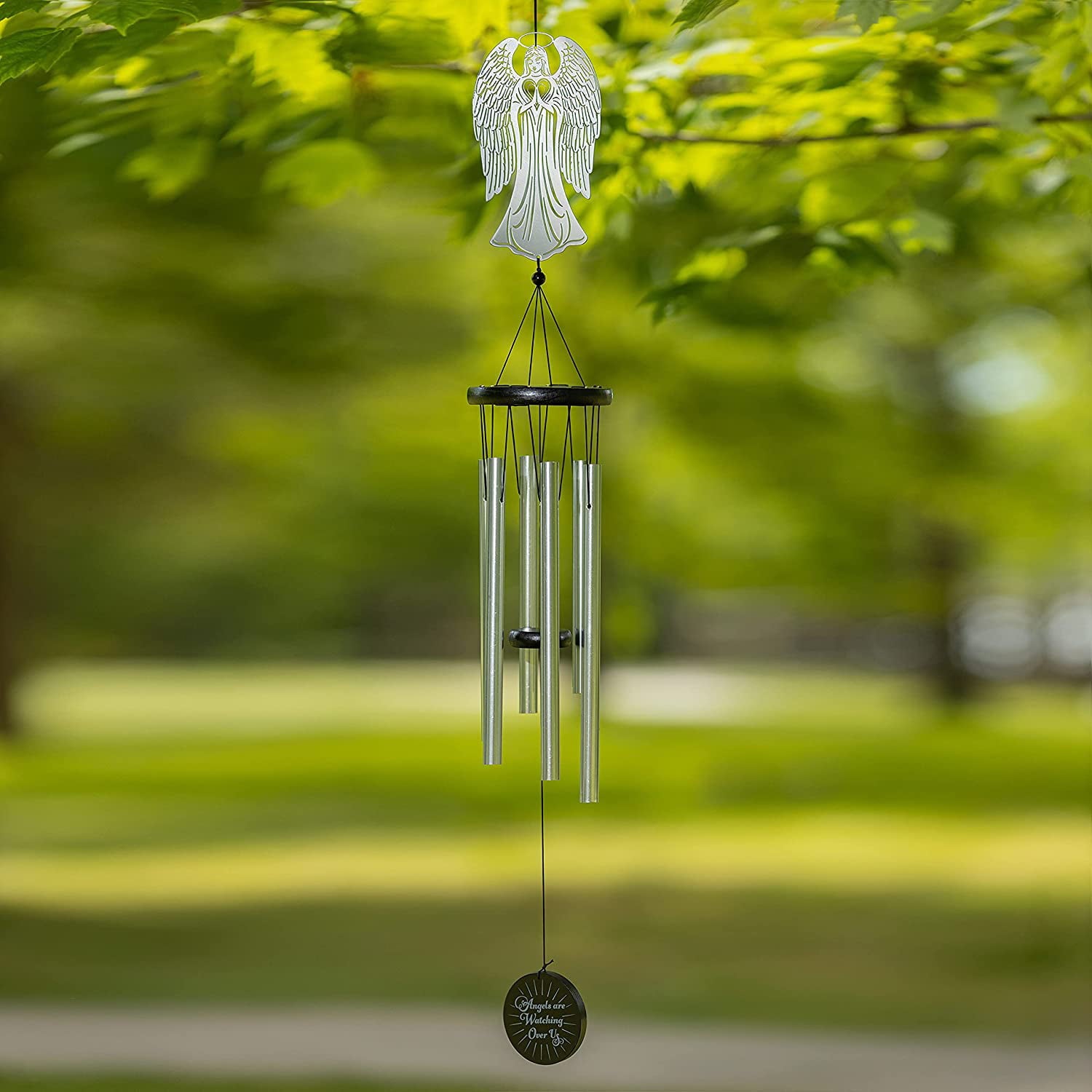 VP Home Praying Angel Watching Over Us Outdoor Garden Decor Wind Chime