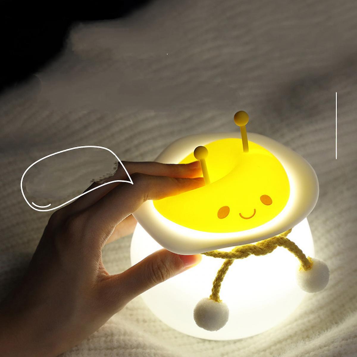 Night Light For Kids Led Portable Baby Nights Lamp Usb Rechargeable Dimmable Nightlight Cute Honeybee Gifts For Girls Children Bedroom/decor