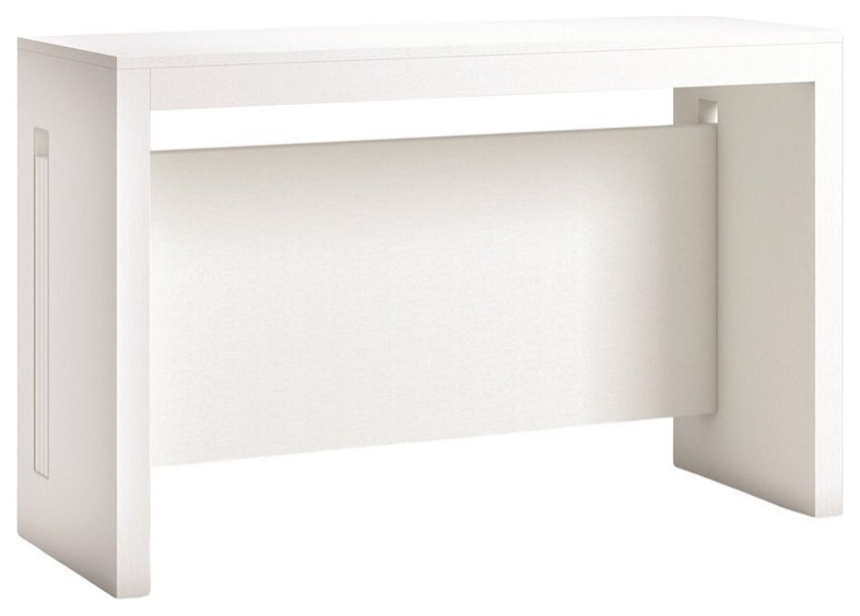 Modern Elasto Engineered Wood Italian Extendable Console Table in White   Transitional   Console Tables   by GwG Outlet  Houzz