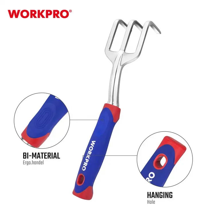 WORKPRO Garden Hand Tools Aluminum Hand Cultivator