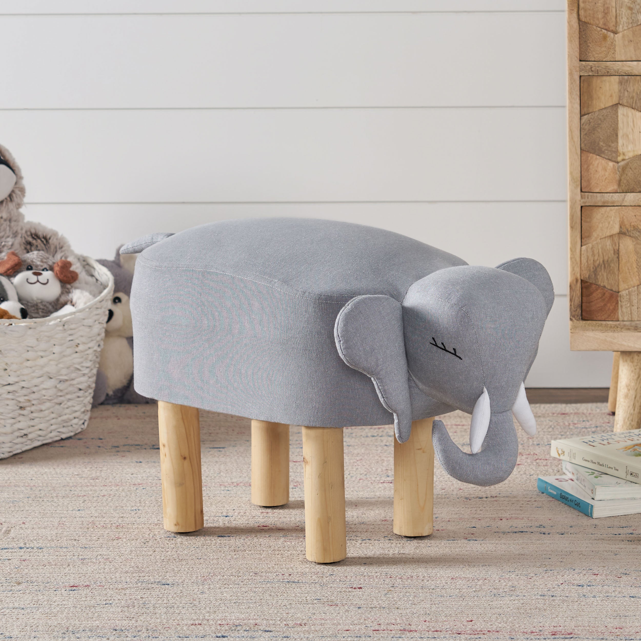 Yossef Contemporary Kids Elephant Ottoman