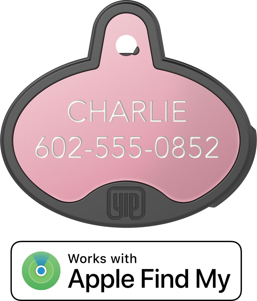 YIP Smart Tag ID and Tracker - Works with Apple Find My， Oval