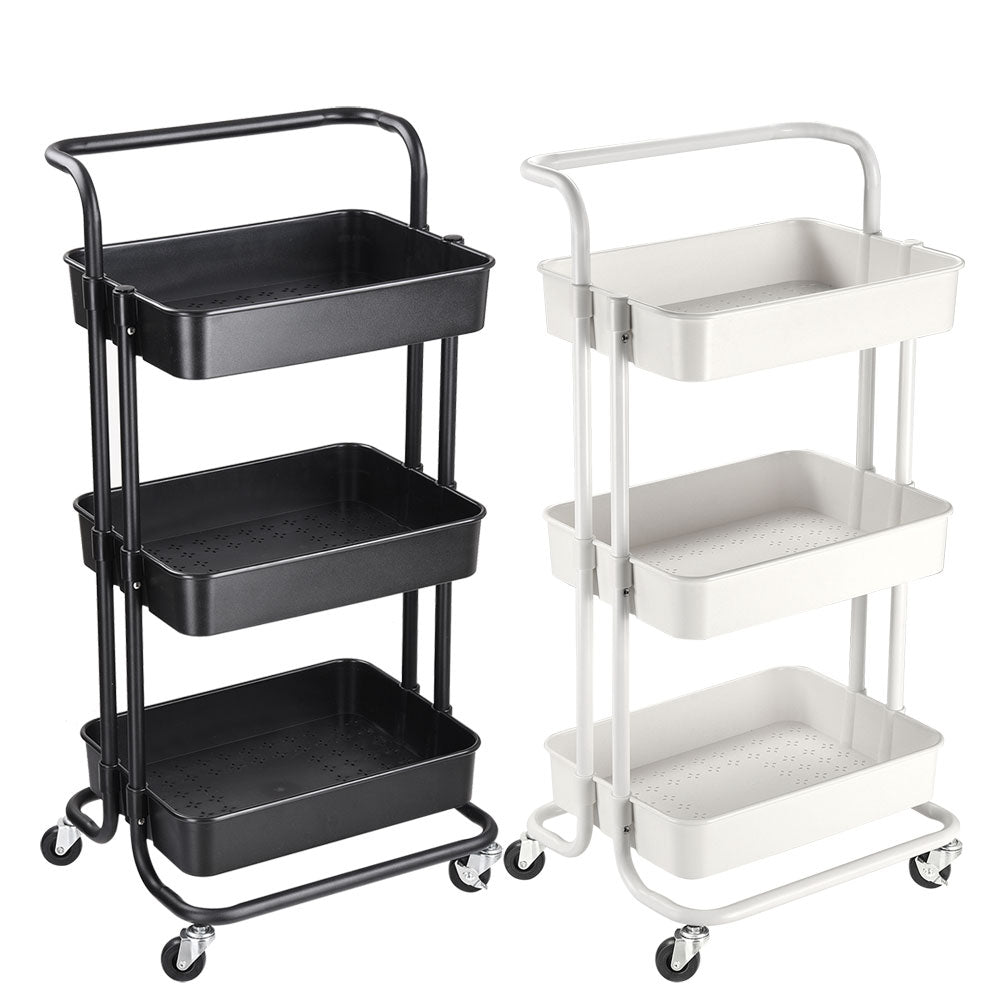 Yescom Rolling Craft Storage Cart on Wheels 3 Tiers