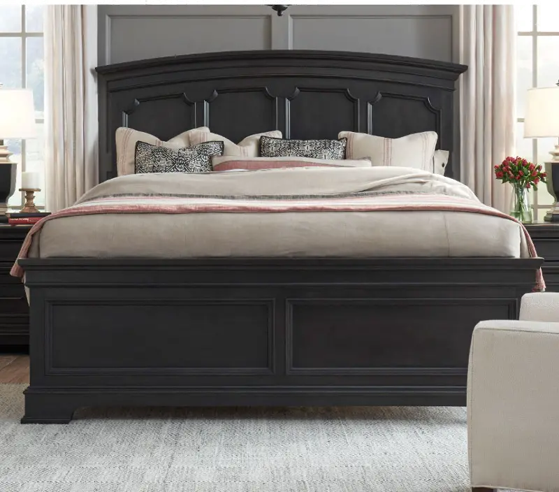 Townsend Dark Gray Queen Bed