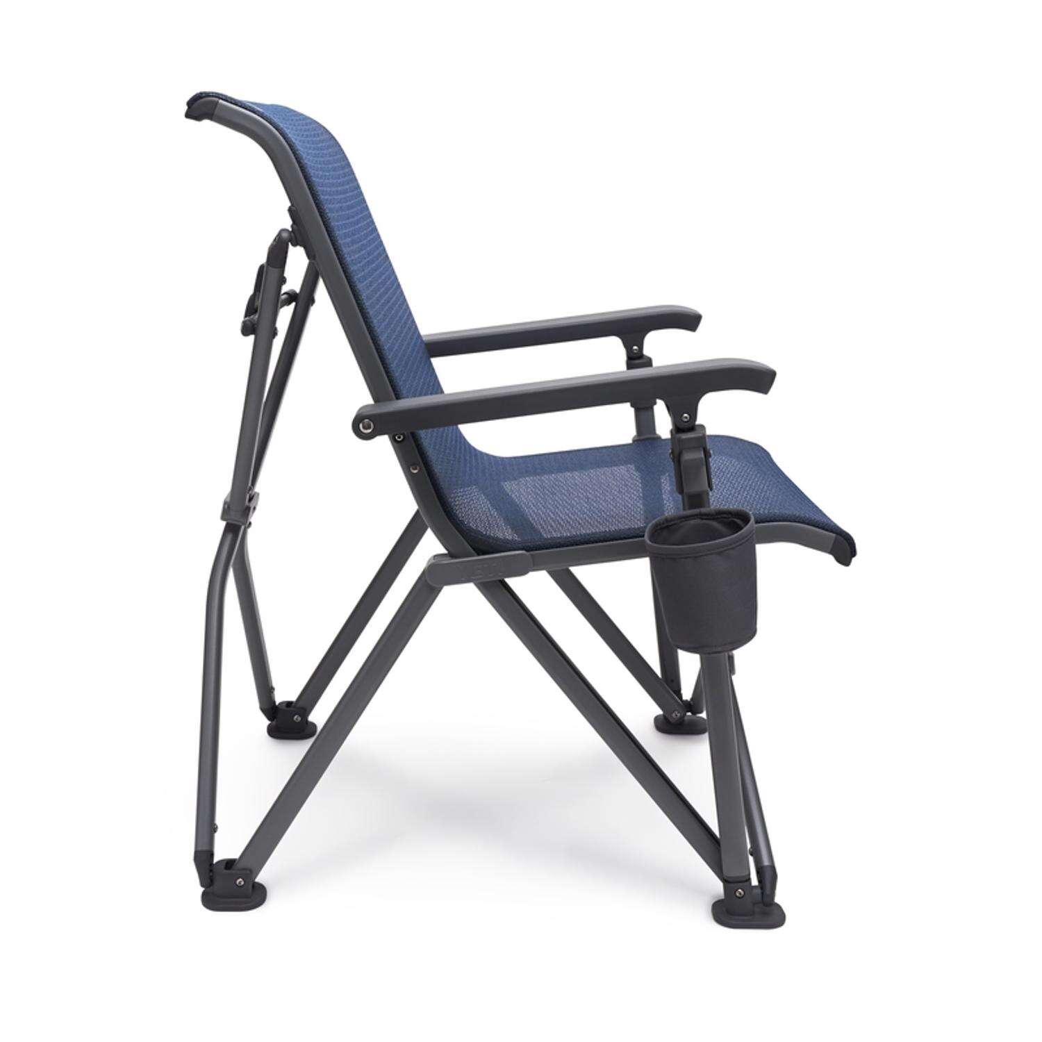 YETI Trailhead Brown/Black Polypropylene Frame Camping Chair Navy Blue