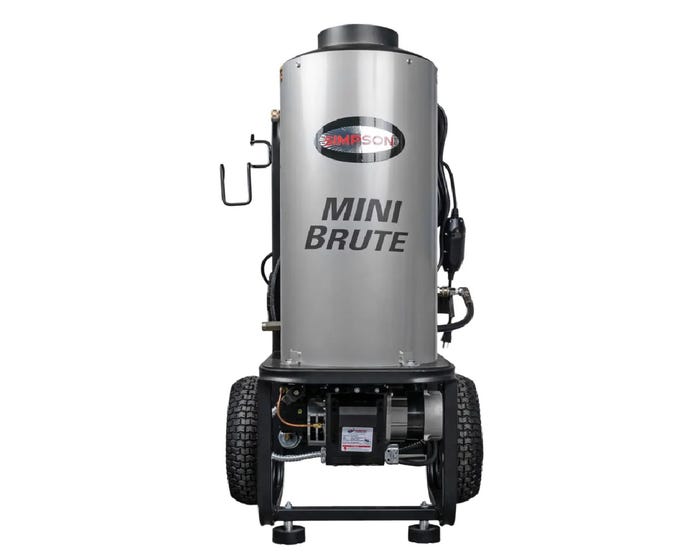 Simpson Mini Brute 1500 PSI 1.8 GPM Diesel Fired Hot Water Pressure Washer - 60363-MB1518