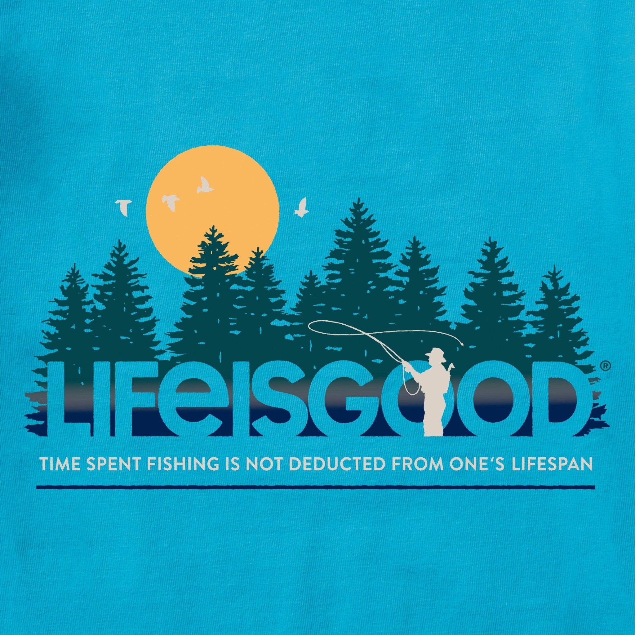 Life Is Good  Men's Lifespan Fishing Crusher Tee