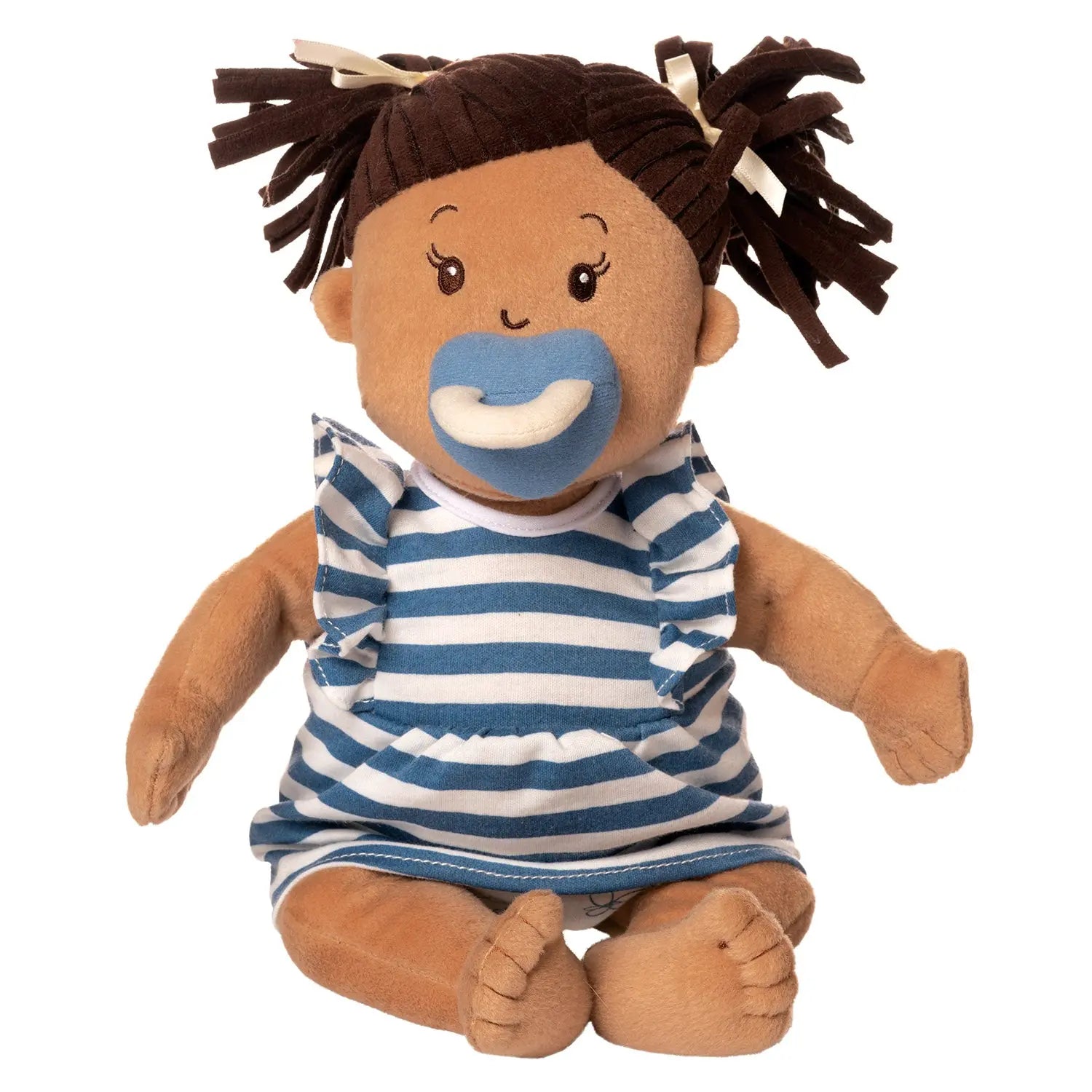 Baby Stella Doll - Beige Doll with Black Pigtails by Manhattan Toy