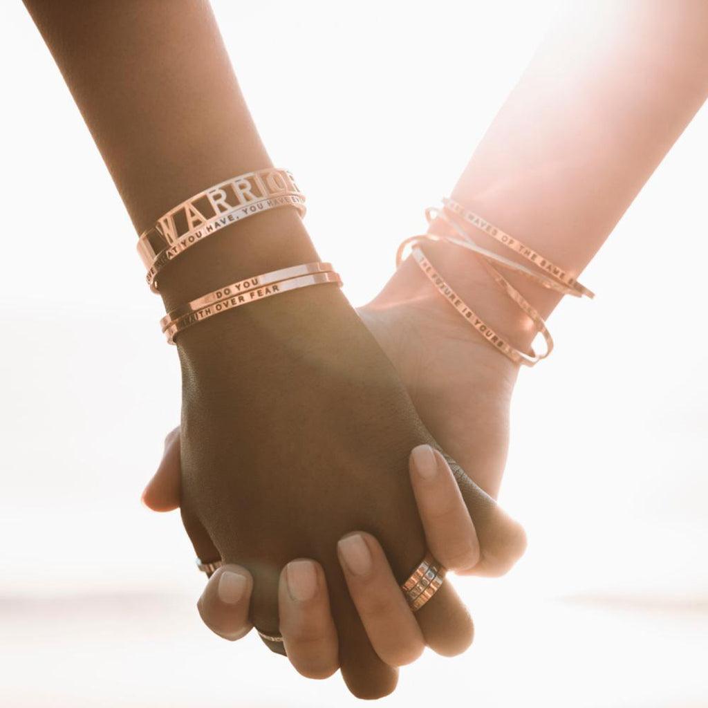 MantraBand  A True Friendship Is A Journey Without An End Bracelet