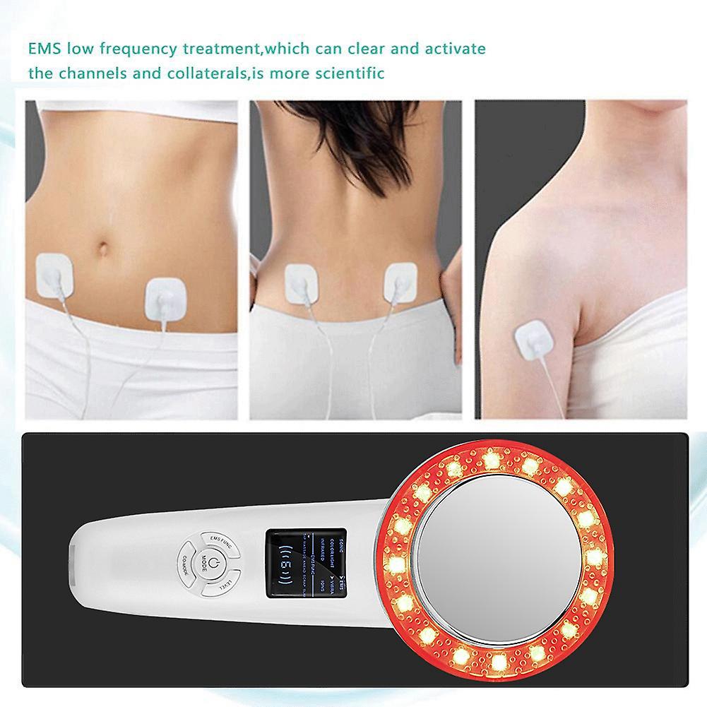 Ems Body Slimming Massager Color Light Anti Wrinkle Beauty Instrument (eu Plug 100-240v)