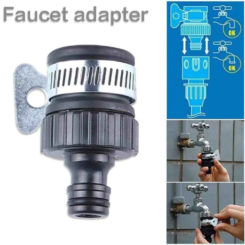 Practical Garden Hose Pipe Tap Connector Mixer Kitchen Bath Tap Faucet Adapter Quick Connect Garden Outdoor Connect Supplies