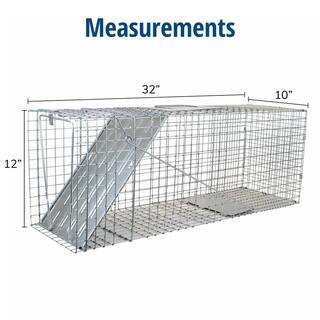 Havahart Large 1-Door Professional Live Animal Cage Trap for Raccoon Opossum Groundhog and Feral Cat 1079