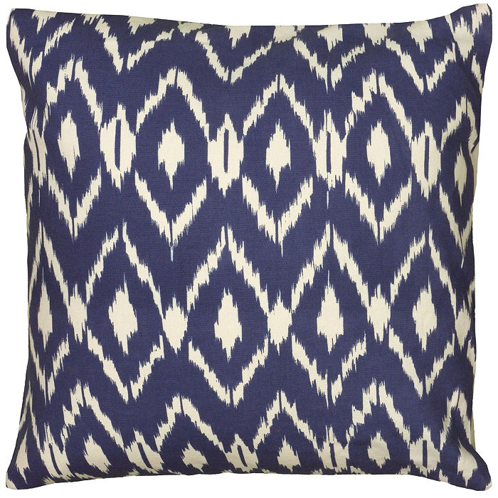 Rizzy Home Ikat Polyester Filled Decorative Pillow， 18