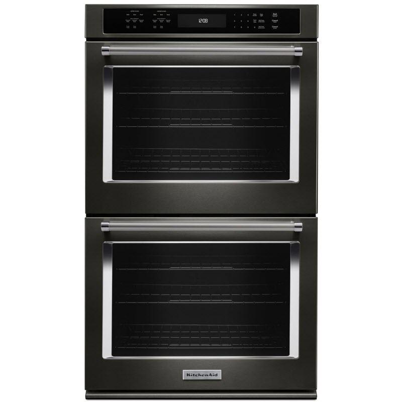 KitchenAid 30-inch, 10 cu. ft. Built-in Double Wall Oven with Convection KODE500EBS