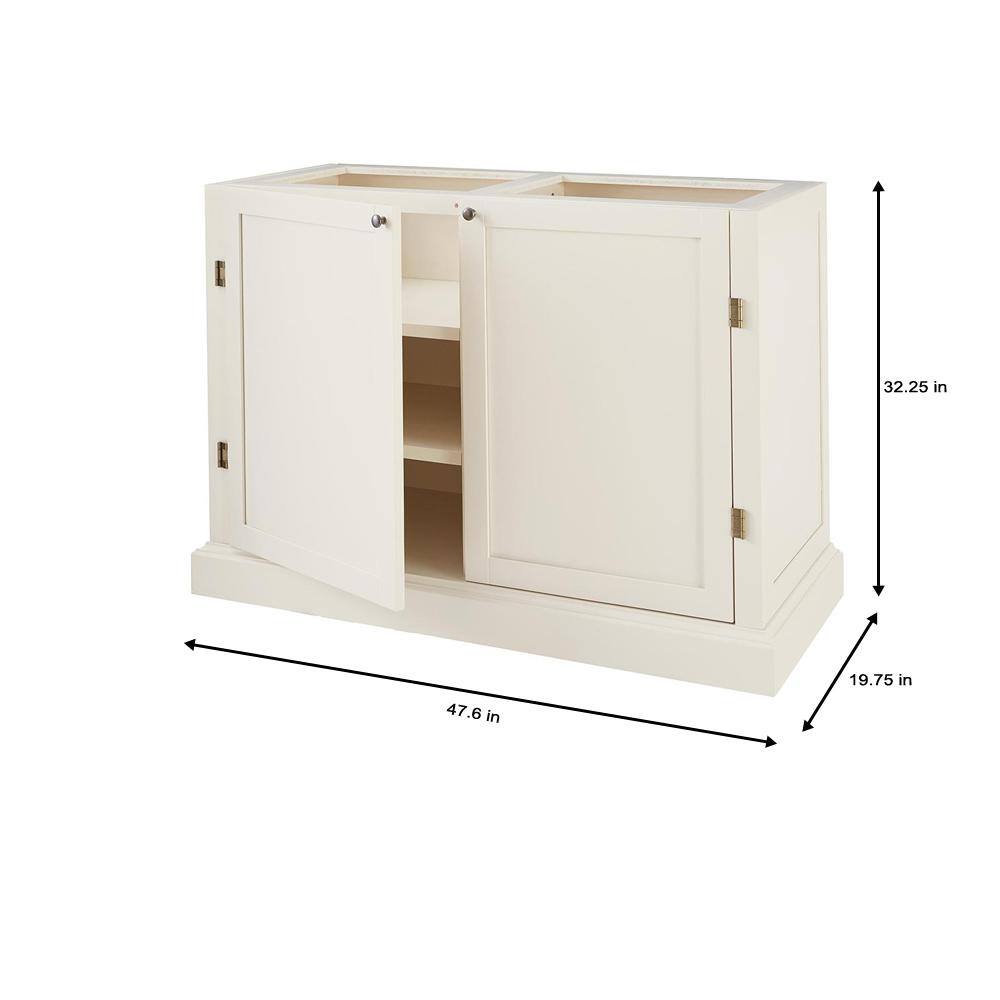 Home Decorators Collection Prescott Polar White Modular 6-Shelf Pantry Base 9950700410