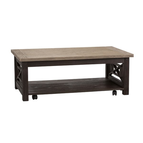 Heatherbrook Charcoal and Ash Opt 3 Piece Set (1-Cocktail 2-End Tables)