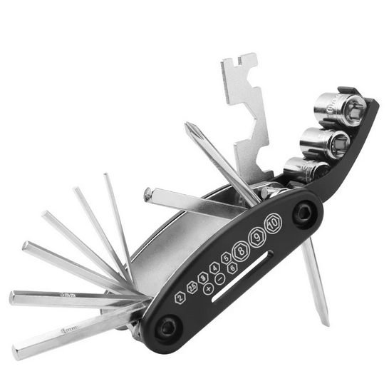 Bike Accessories 16 in 1 Multi Function Bicycle fold Tool Set Cycling bike Tools   Maintenance Mechanic Bike Repair Tools Kit