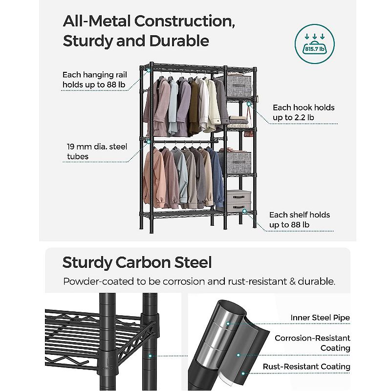 Garment Rack Heavy Duty Clothes Rack