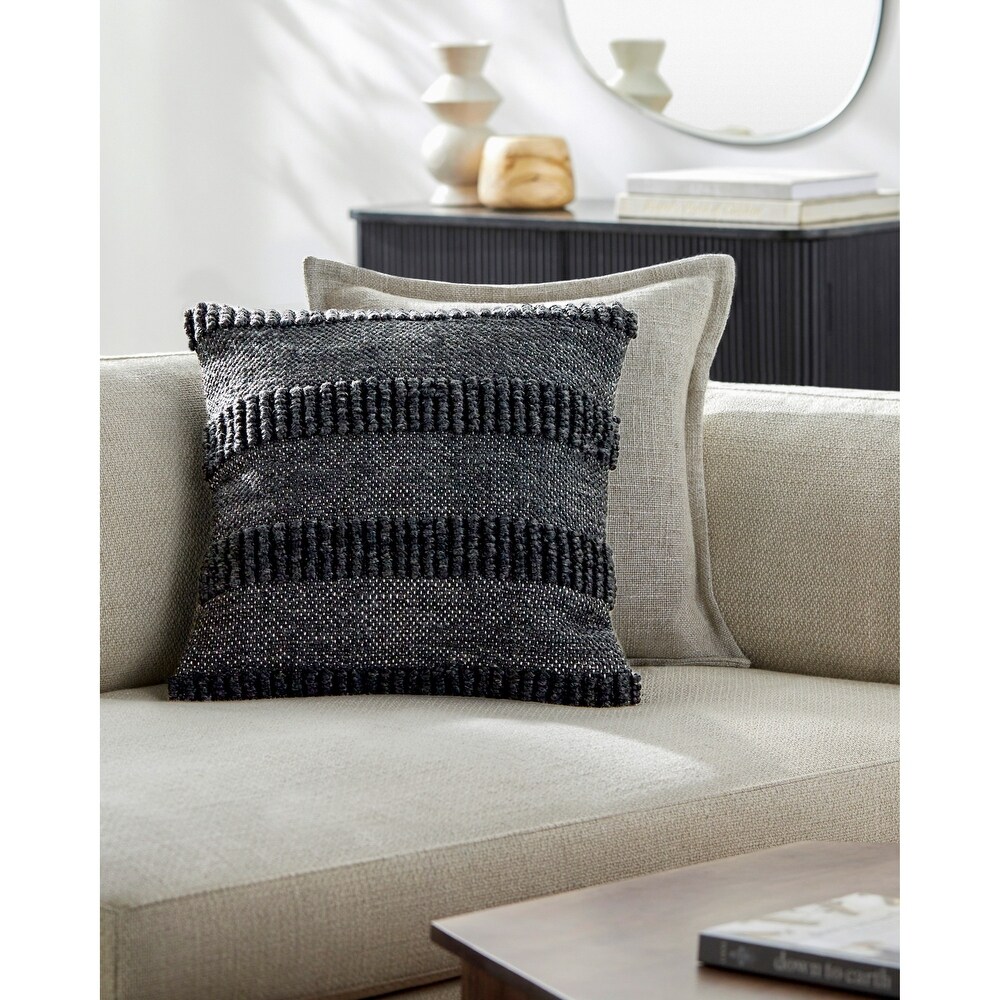 Dalea Textured Recycled PET Throw Pillow