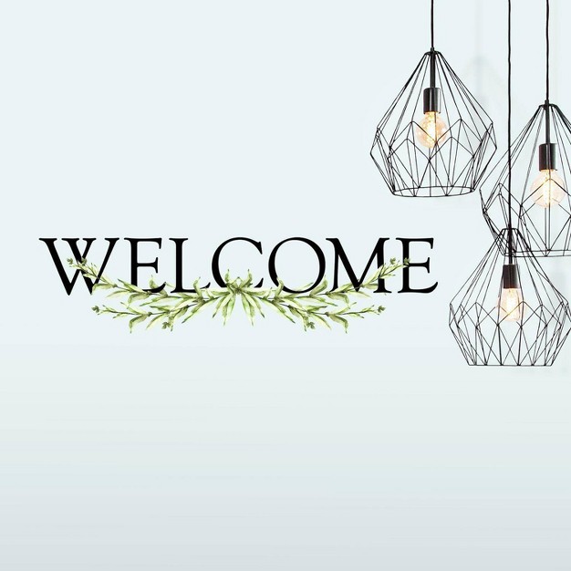 X 24 5 quot Welcome Quote Peel And Stick Wall Decal Roommates