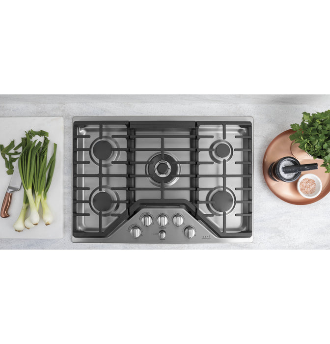 GE Cafe CGP95302MS1 30Inch Builtin Gas Cooktop In Stainless Steel