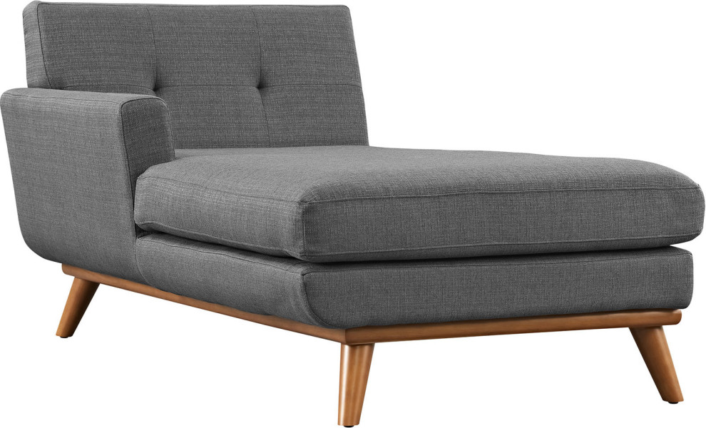 Jayden Upholstered Chaise   Midcentury   Indoor Chaise Lounge Chairs   by HedgeApple  Houzz