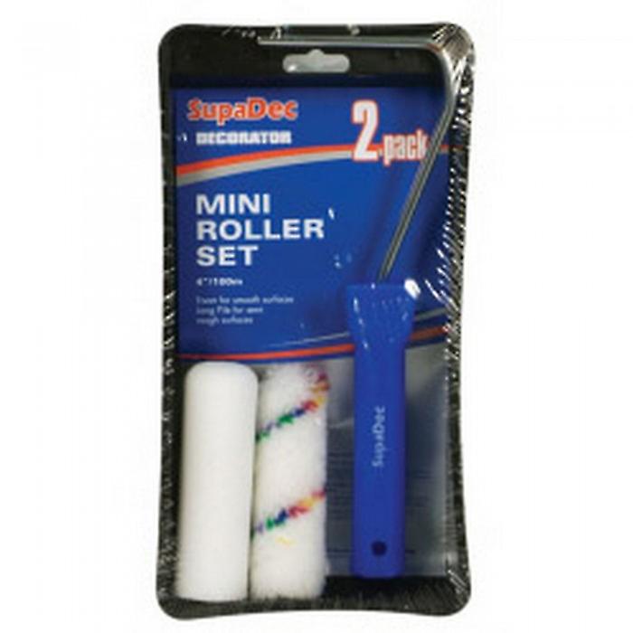 SupaDec Mini Paint Roller Set (Pack of 4)