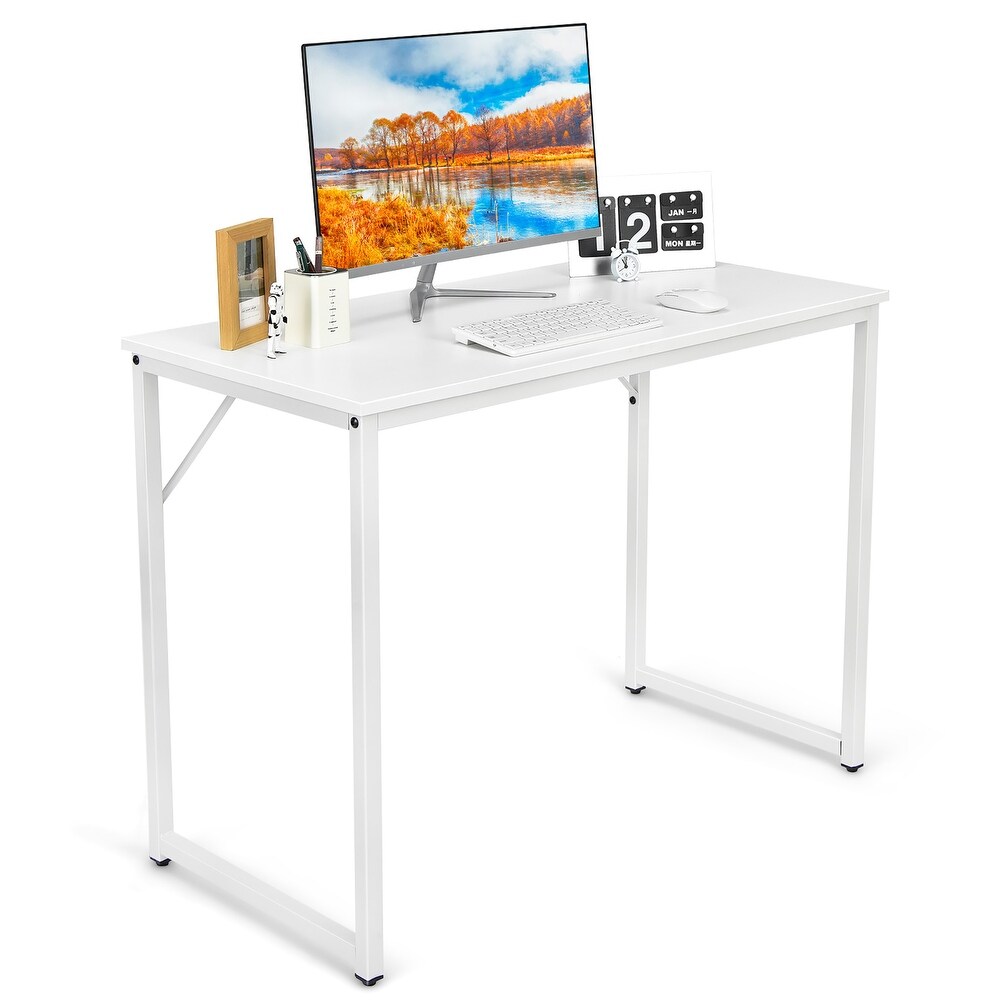 Costway Computer Desk Writing Workstation Study Laptop Table Home