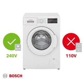 Bosch 300 Series 24 in. 2.2 cu. ft. High-Efficiency Front Load Washer in White ENERGY STAR WGA12400UC