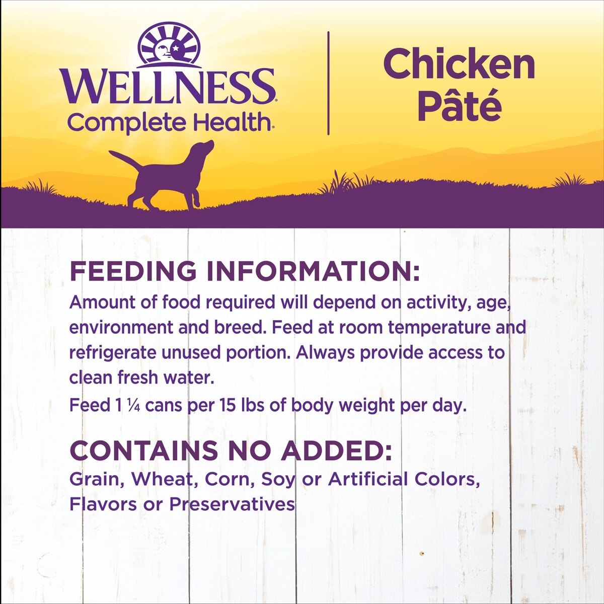 Wellness Complete Health Chicken and Sweet Potato Formula Canned Dog Food