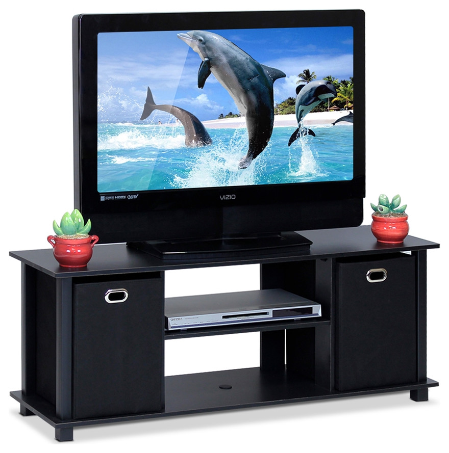 Furinno Econ TV Stand   Contemporary   Entertainment Centers And Tv Stands   by BisonOffice  Houzz