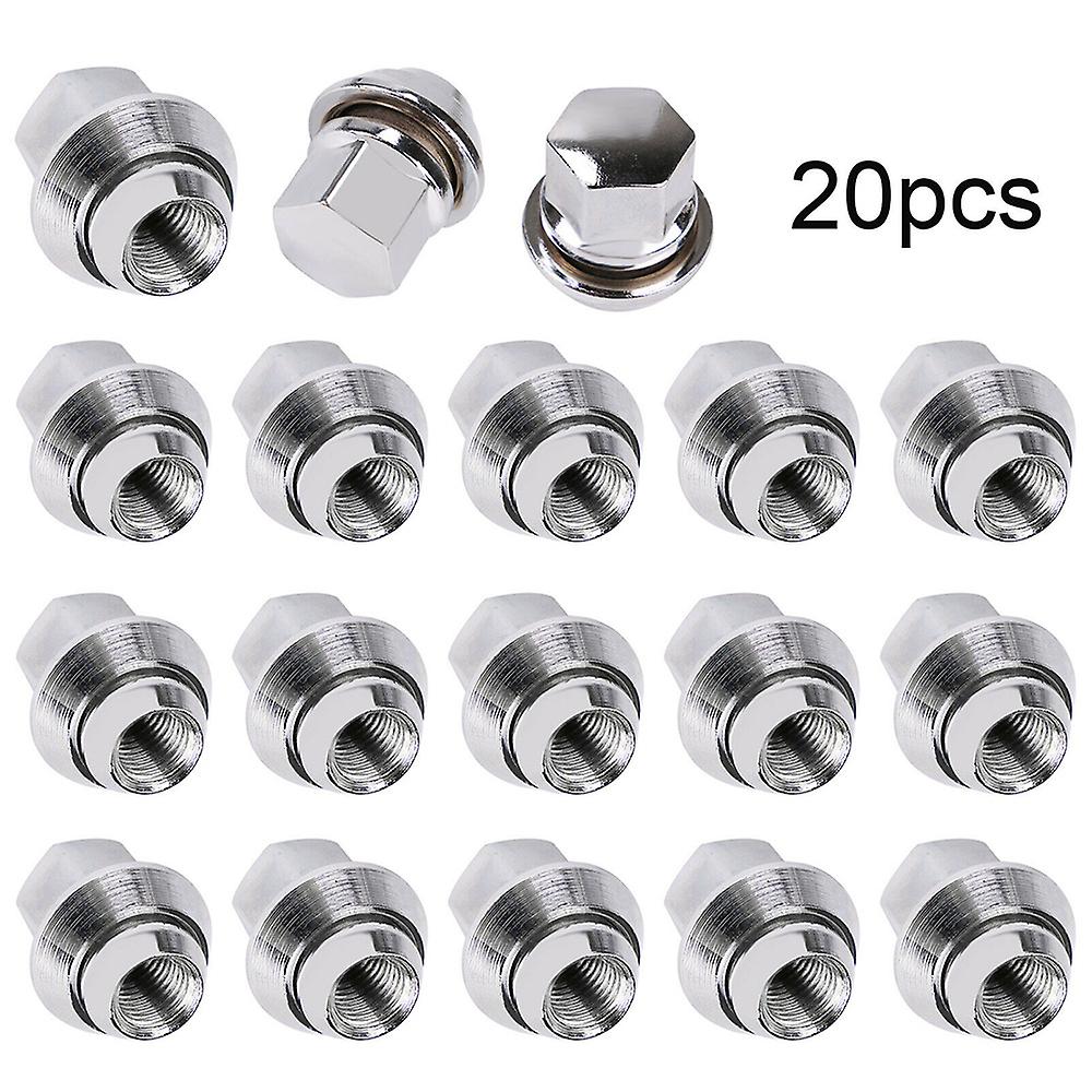 20pcs 20pcs Alloy Wheel Nuts M12 X 1.5 19mm Bolt Lug Stud Replacement For F-ord F-ocus Mk1 Mk2 Mk3 S-t R-s