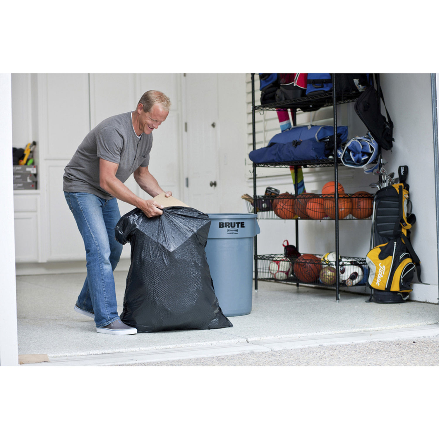 ForceFlexPlus Drawstring Large Trash Bags by The Clorox Company CLO78997CT