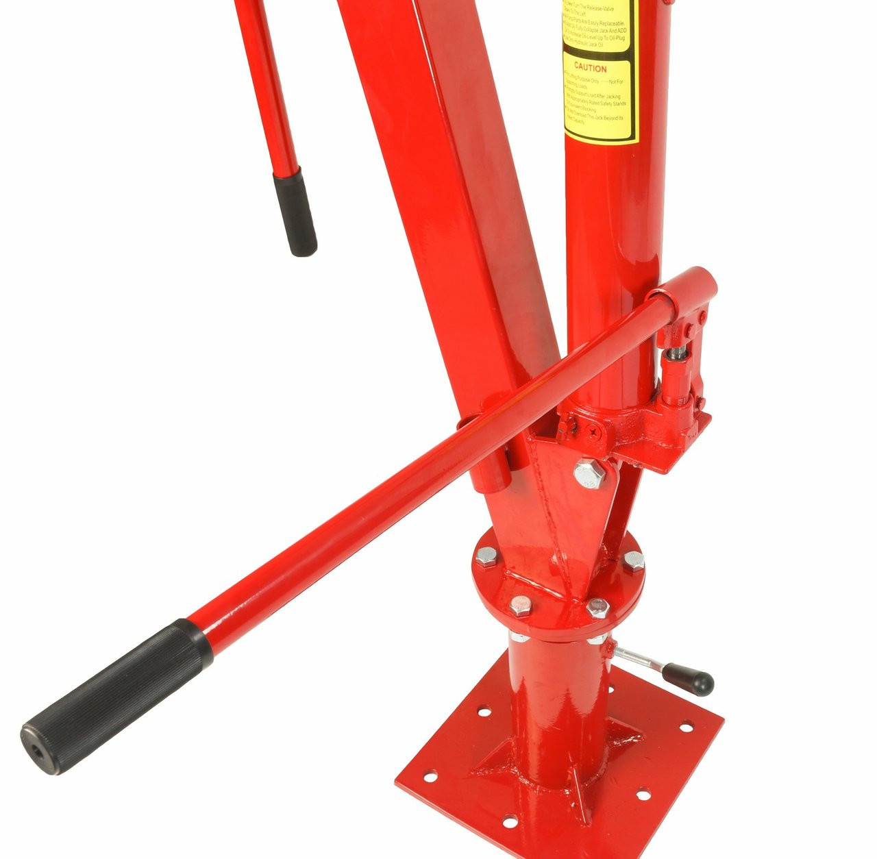 Dragway Tools 1 Ton Crane w/ Swivel Base Hydraulic Jack  Foldable Arm