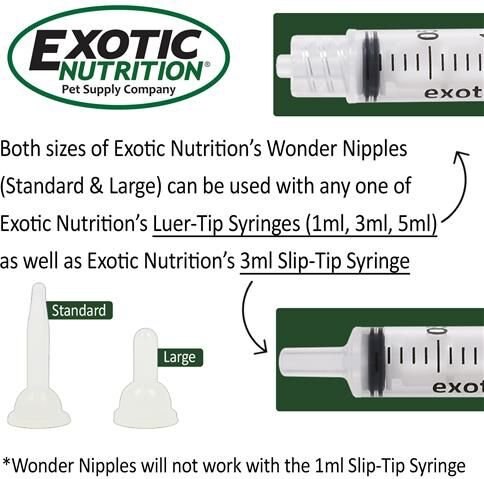 Exotic Nutrition O-Ring Syringes， 3-ml Slip Tip