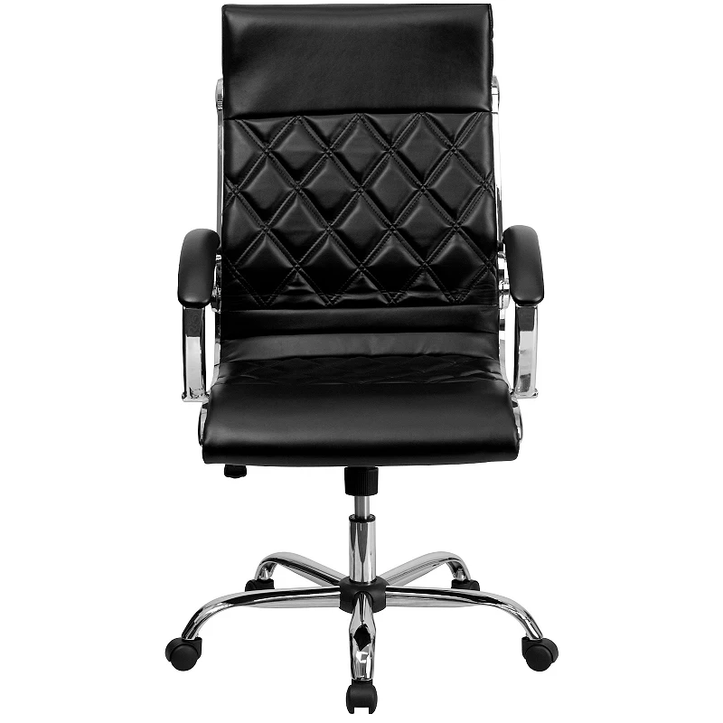 Flash Furniture Merideth High Back Designer Quilted LeatherSoft Swivel Office Chair