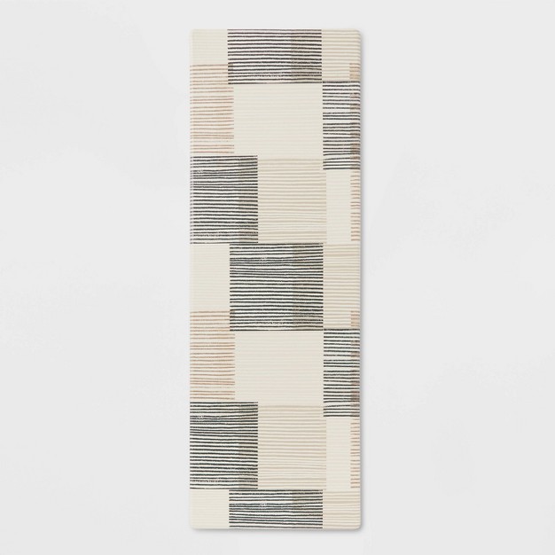 X 20 quot Modern Block Comfort Runner Mat