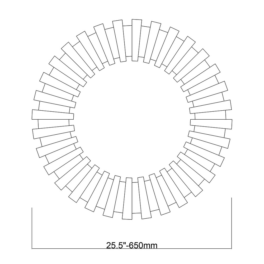 Modern Glass Round Bathroom Vanity Wall Mirror   25.5\