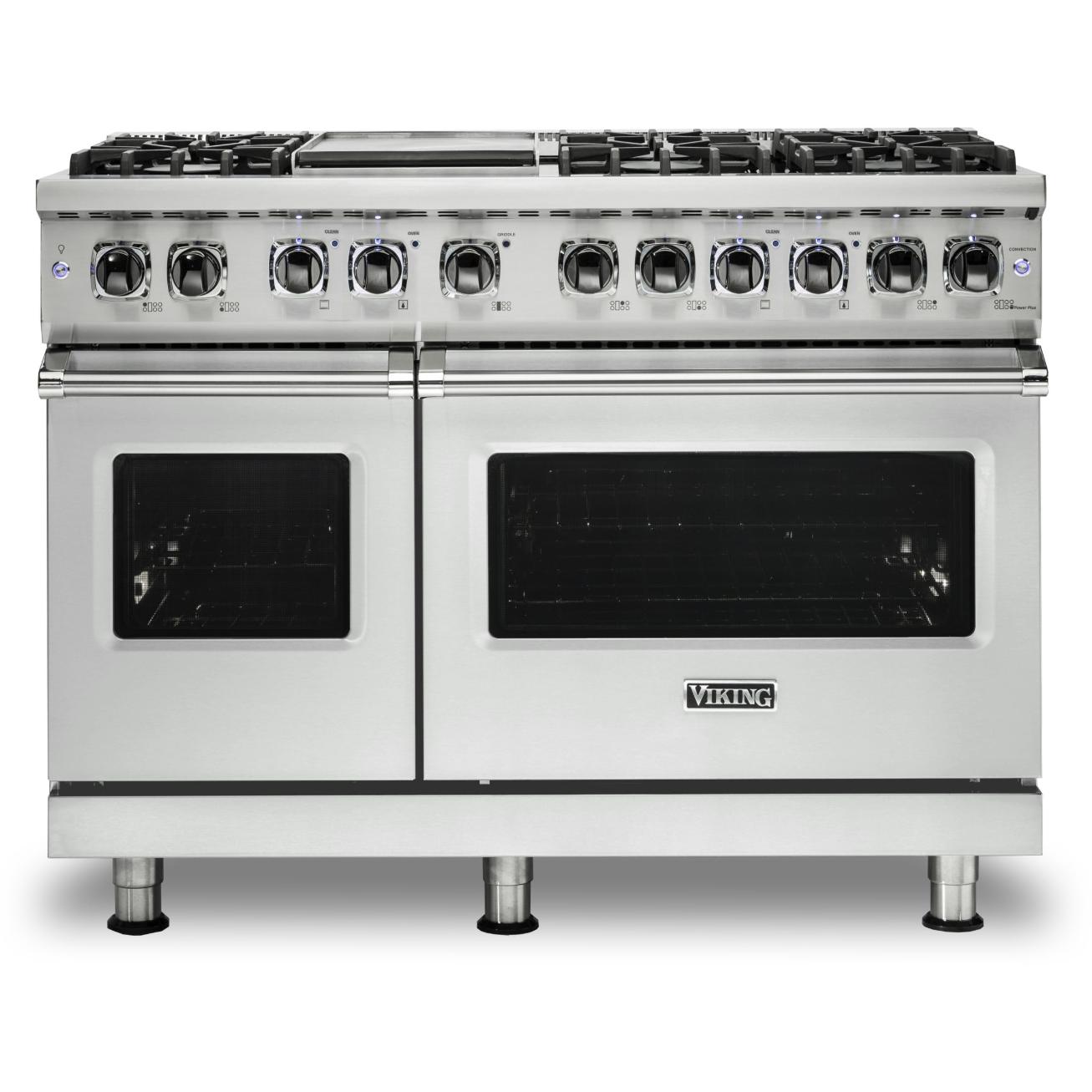 Viking 48-inch Freestanding Dual-Fuel Range with TruConvec Convection Cooking CVDR548-6GFW