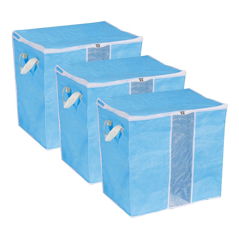 Clothes Storage Bag Foldable Storage Bin Closet Organizer， 3pcs