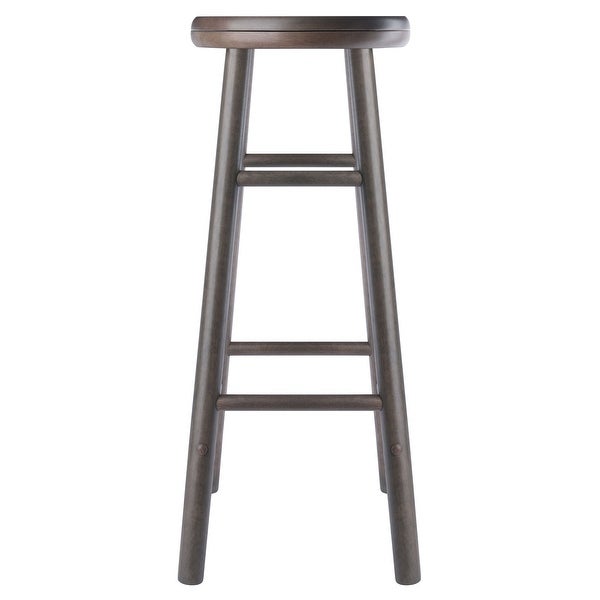 Shelby 2-Pc Swivel Seat Bar Stool Set， Oyster Gray