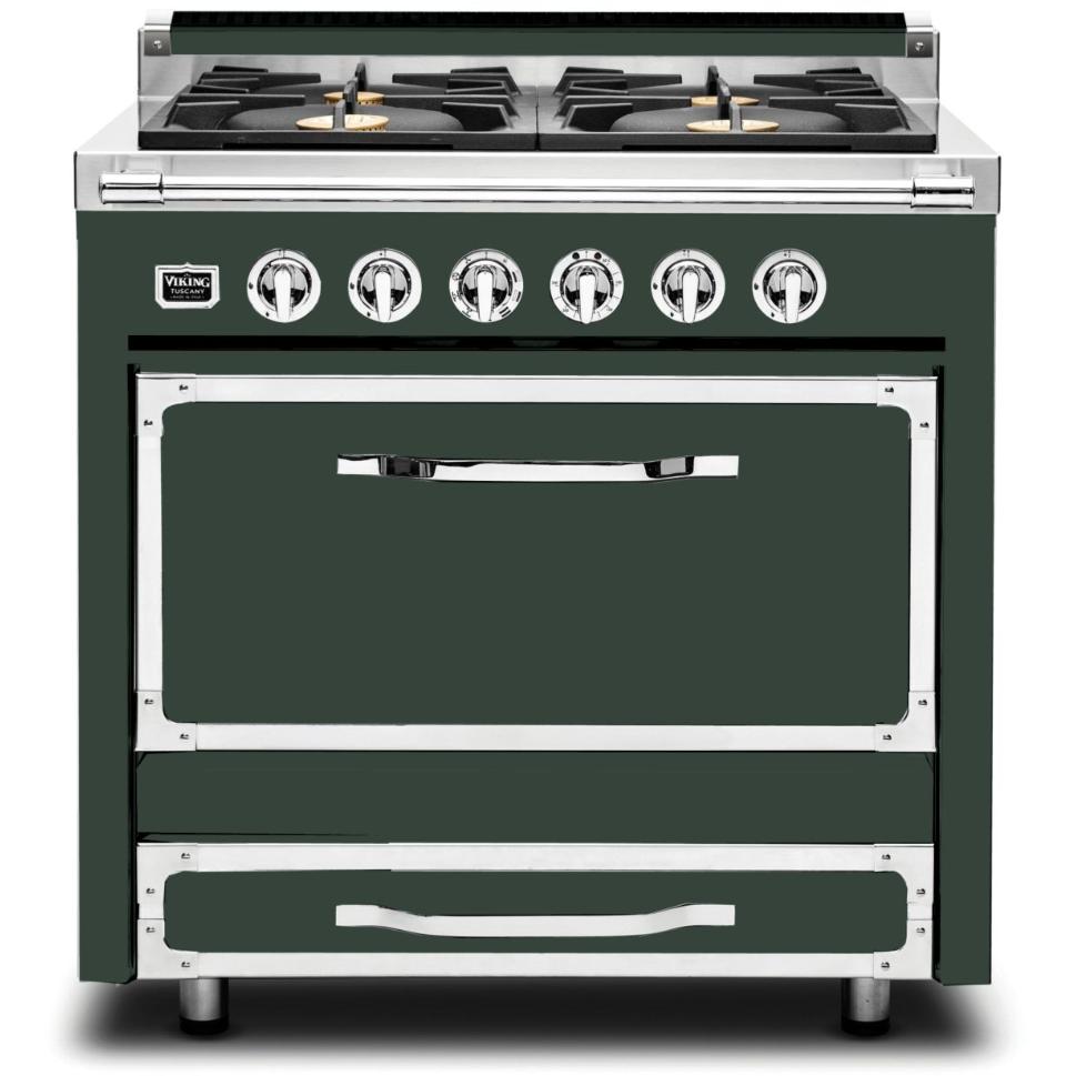 Viking 36-inch Freestanding Dual Fuel Range with 4 Burners TVDR361-4BBF