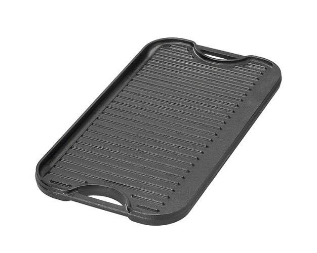 Cast Iron Reversible Grill griddle Gray