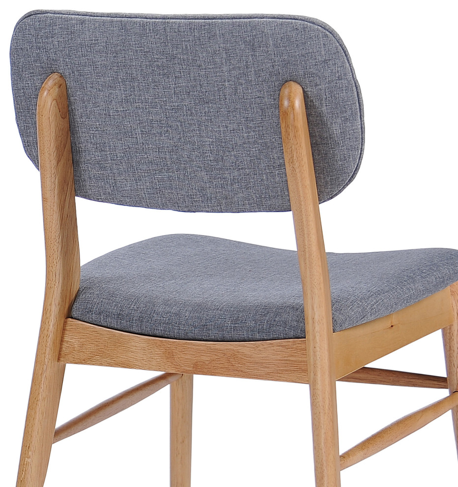 GDF Studio Beatrice Mid Century Wood Finish Dining Chairs  Set of 2   Midcentury   Dining Chairs   by GDFStudio  Houzz