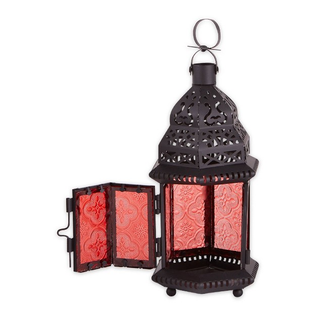 Iron glass Moroccan Style Outdoor Lantern Zingz amp Thingz