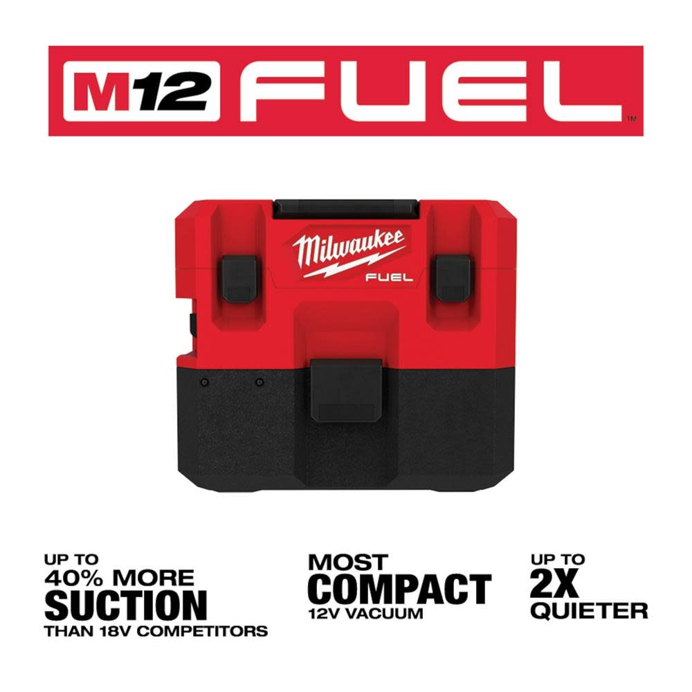 M12 FUEL? 1.6 Gallon Wet/Dry Vacuum Bare Tool ;